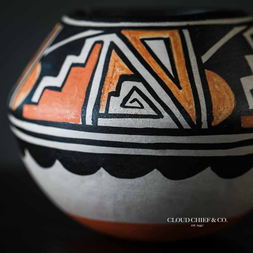 Robert Tenorio Santo Domingo Pueblo Train Pottery | Cloud