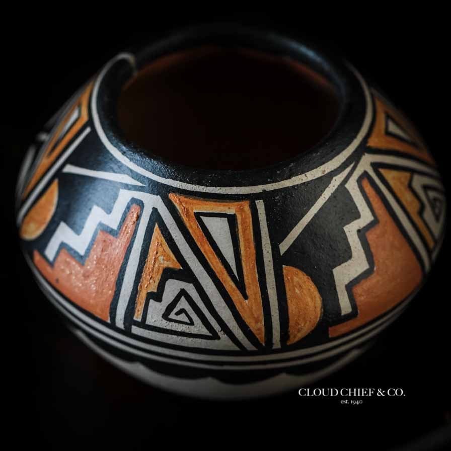Robert Tenorio Santo Domingo Pueblo Train Pottery | Cloud Chief & Co.