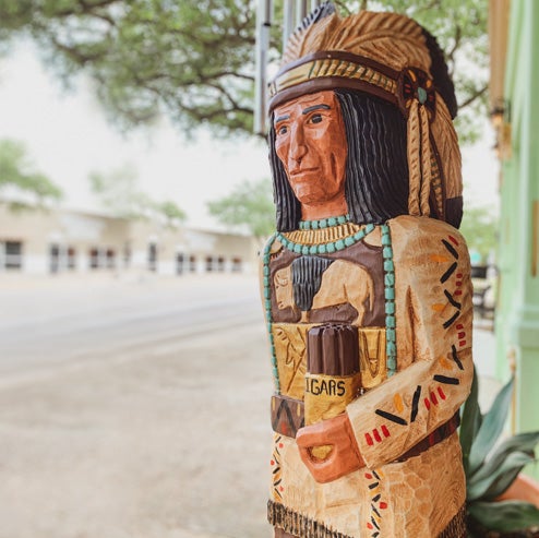 Native American Cigar Indian Statue by Frank Gallagher $600 and up