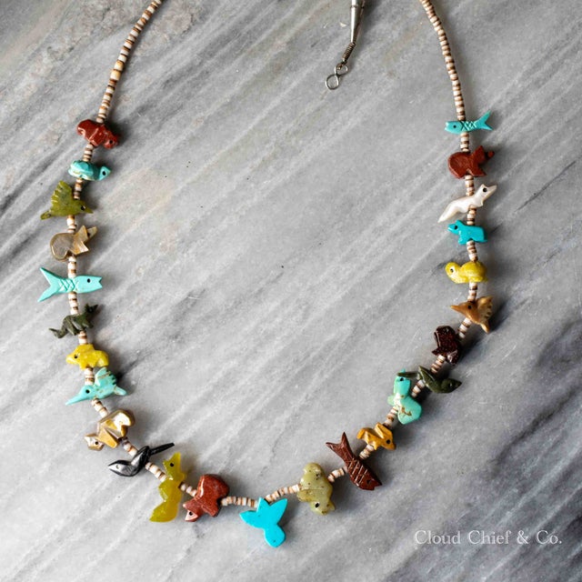 定番の中古商品 Native Authentic American Co. & Chief Cloud | Carvings Fetish アクセサリー