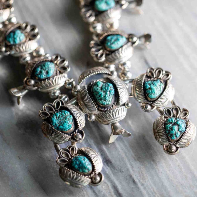 アクセサリー NAVAJO handcrafted silver necklace Fabulous Vintage Native American Navajo Turquoise Sterling