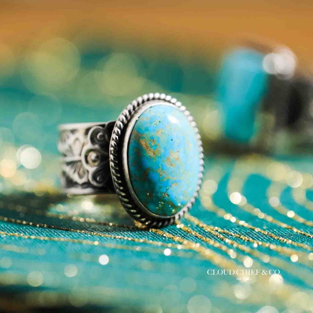 Unique! Hvy Vintage Zuni/ Navajo 'Night Of The Kachina' Turquoise Native American Jewelry Silver Ring Unique! Hvy Vintage Zuni/ Navajo 'Night Of The Kachina' Turquoise Native American Jewelry Silver Ring