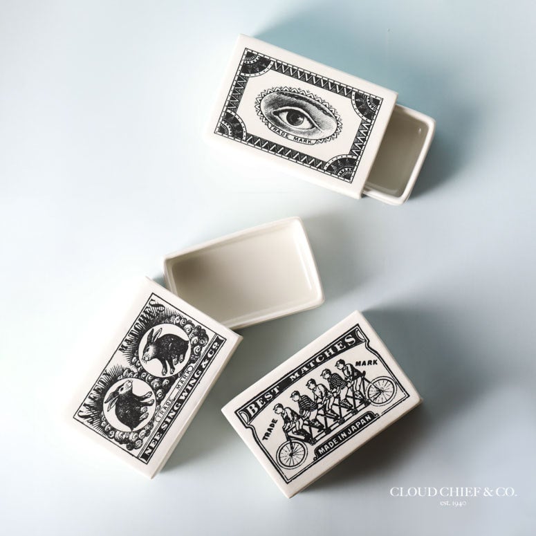 Vintage Porcelain Matchbox | Cloud Chief & Co.