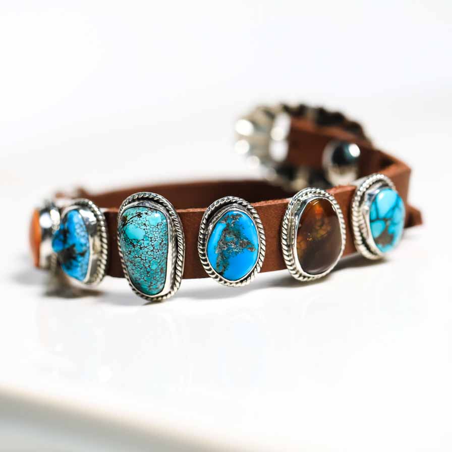 Navajo on sale leather bracelet