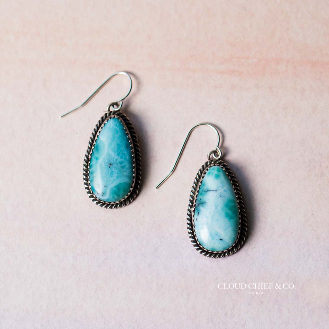 Simple Navajo Turquoise Earrings for Women Native American Indian Jewelry  Boho Fashion