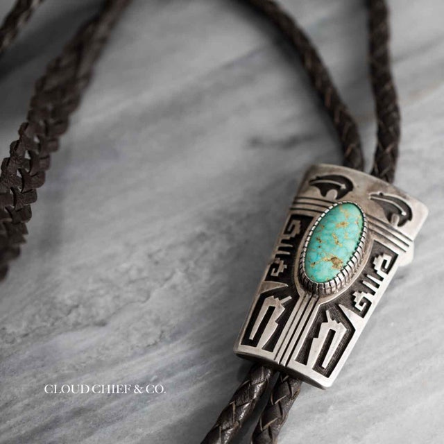 Native American Handcrafted Sterling Turquoise Necklace | Cloud