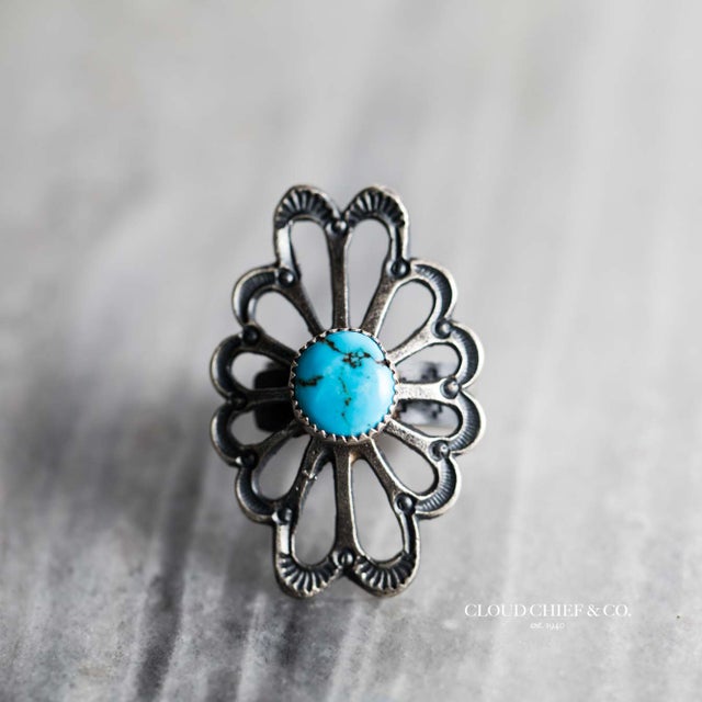 Native american sterling on sale silver turquoise jewelry