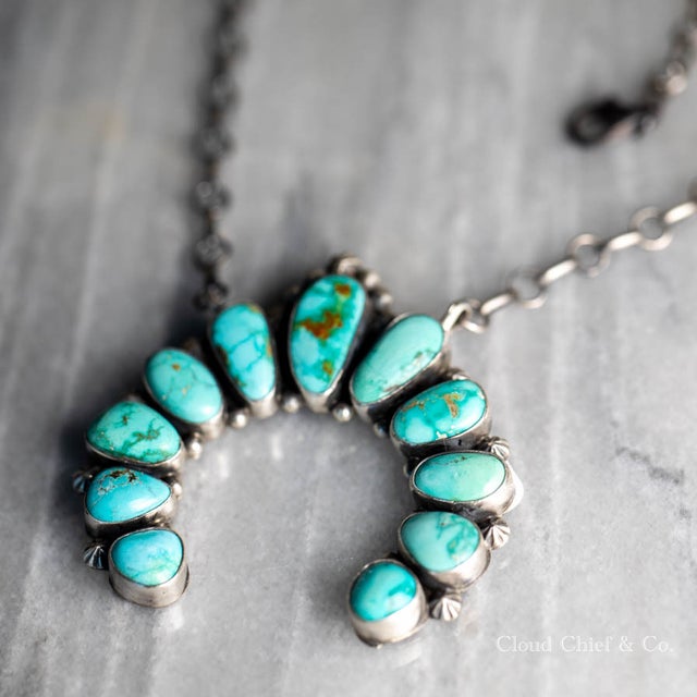 FD Sterling top Turquoise necklace