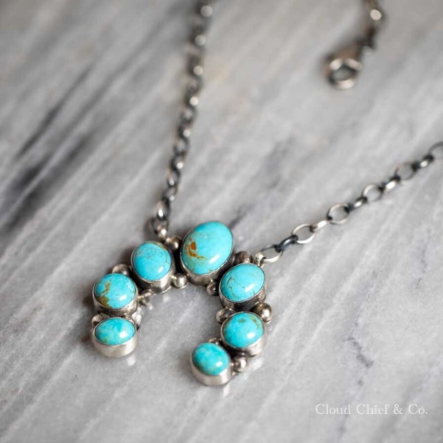 Sterling Turquoise popular Necklace