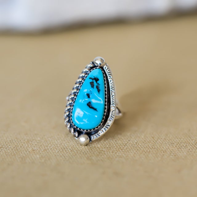 Stars In The Sky Native American Navajo Turquoise Sterling Silver